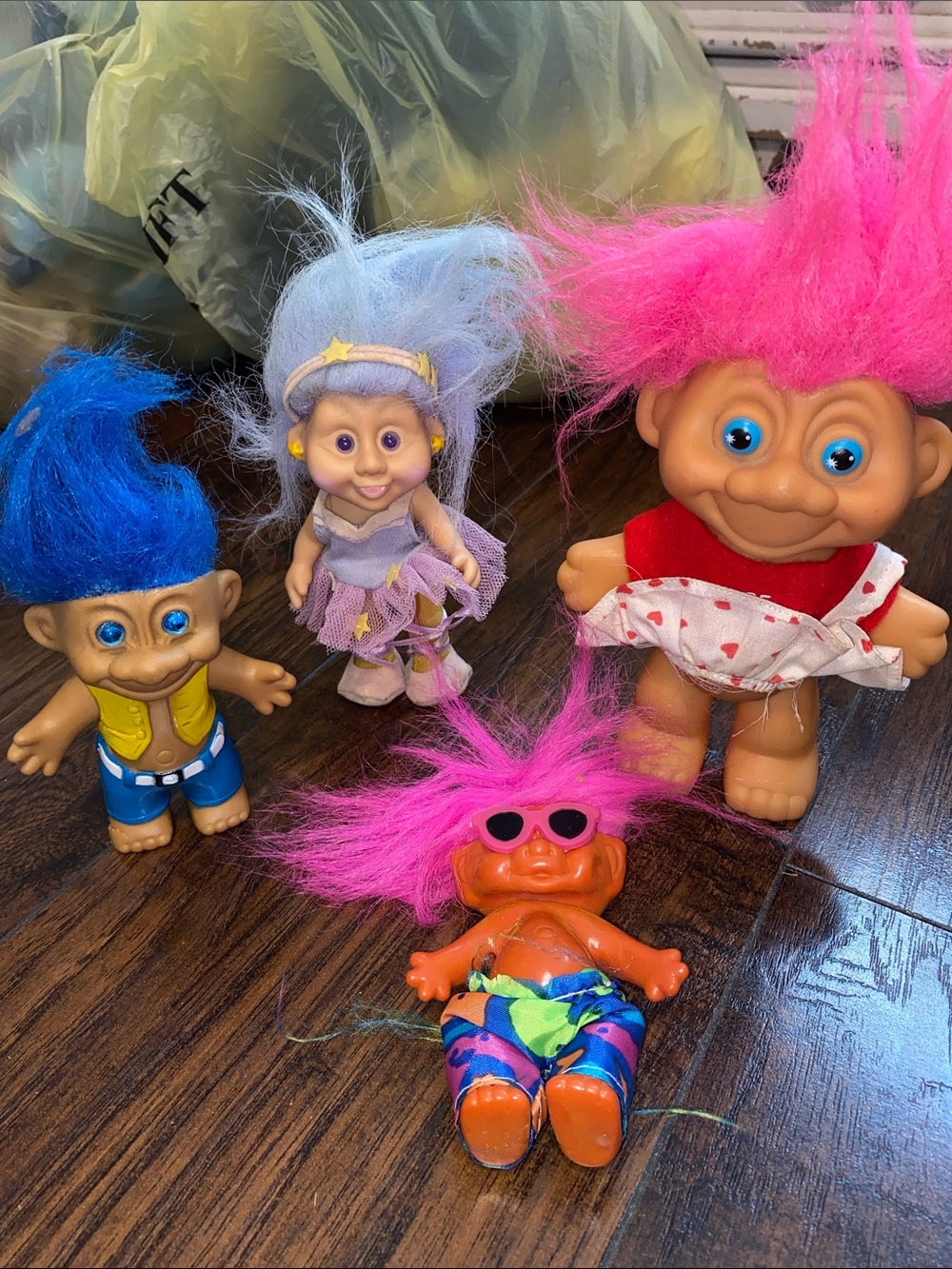 Trolls Assorted Hair Doll Set – Pink, Blue, Lavender